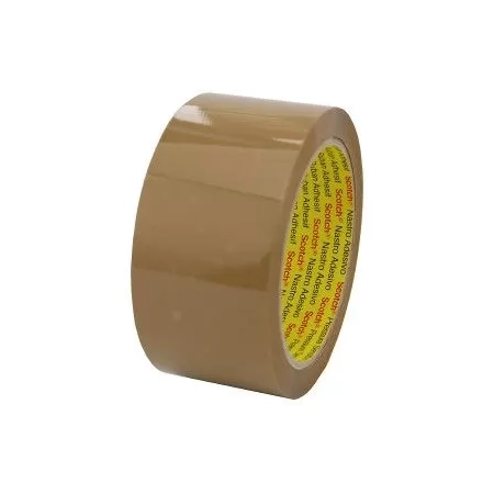 TAŚMA PAKOWA 3M SCOTCH KUCZUK BRĄZ 48MM/66M